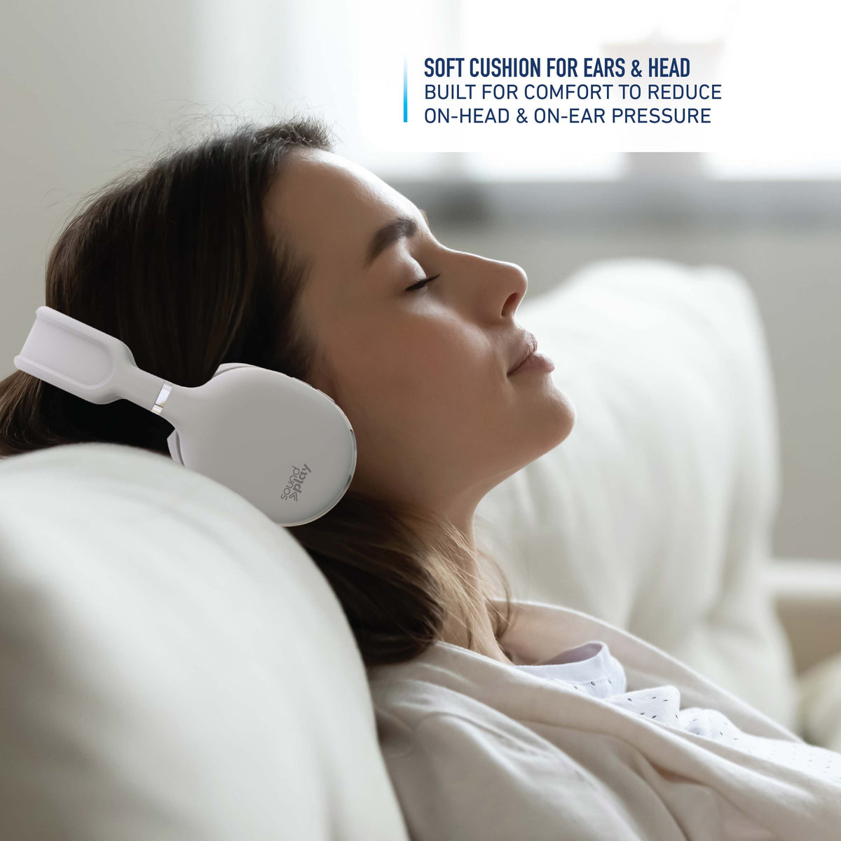 Foldable Wireless Headphones White