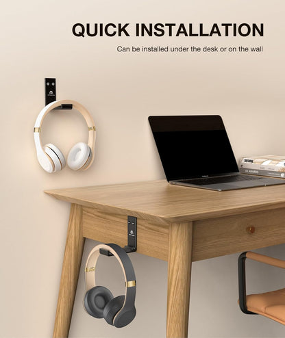 Foldable Aluminum Headphone Stand & Mount