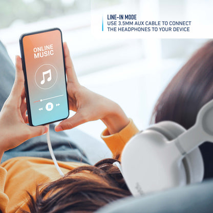 Foldable Wireless Headphones White