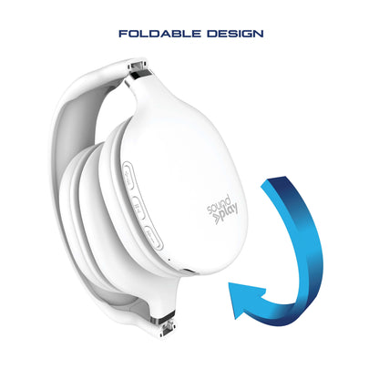 Foldable Wireless Headphones White