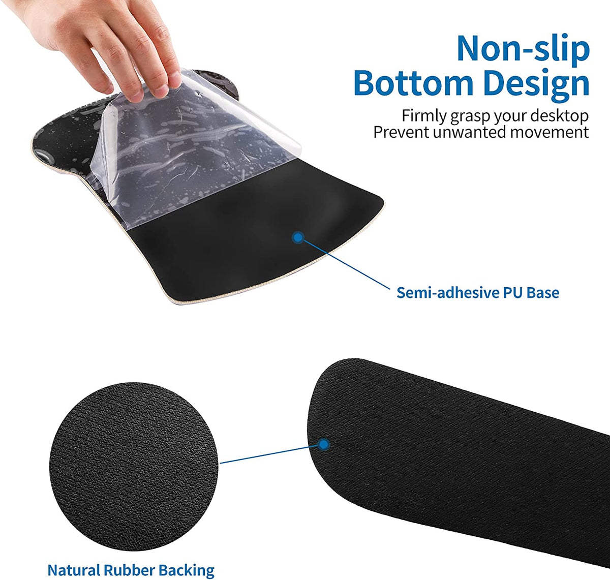 (Galaxy)Keyboard and Mouse Wrist Rest Support Mouse Pad