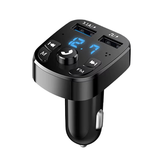 Car Mp3 Player Dual Usb Fast Charger Fm Bluetooth Receiver Compatible 5.0 Fm Transmitter