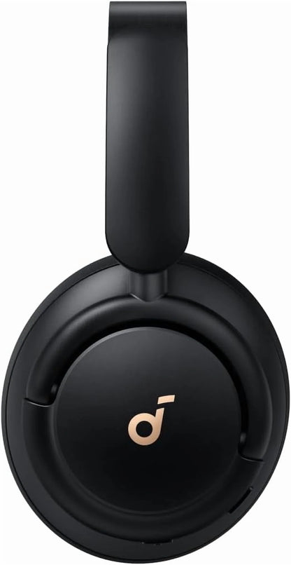 Q30 Hybrid Active Noise Cancelling Over-Ear Bluetooth Headphones, 50H Playtime, Hi-Res Audio, Custom EQ, Multipoint, Black