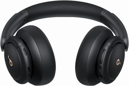 Q30 Hybrid Active Noise Cancelling Over-Ear Bluetooth Headphones, 50H Playtime, Hi-Res Audio, Custom EQ, Multipoint, Black